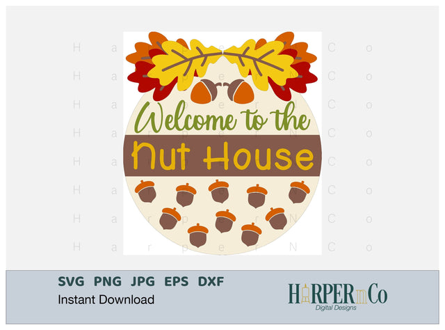 Nut House SVG PNG Cut EPS File SVG HarperNCo 