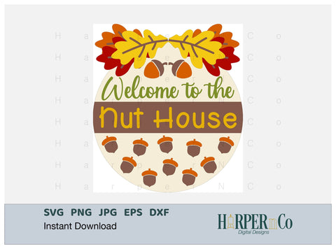 Nut House SVG PNG Cut EPS File SVG HarperNCo 