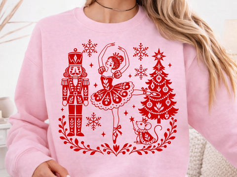 Nutcracker Ballet Christmas Folk Art PNG SVG DesignDestine 