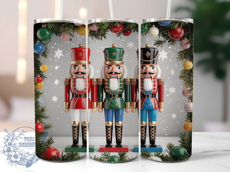 Nutcracker Ballet Christmas Tumbler, Holiday Ballet Wrap, Festive Nutcracker Sublimation Design, 20oz Christmas Tumbler, Whimsical Toy Soldier Mug, Cute Holiday Cup, Classic Nutcracker Art Sublimation ToriDesigns 