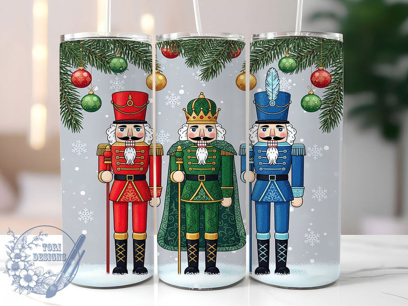 Nutcracker Ballet Christmas Tumbler, Holiday Ballet Wrap, Festive Nutcracker Sublimation Design, 20oz Christmas Tumbler, Whimsical Toy Soldier Mug, Cute Holiday Cup, Classic Nutcracker Art Sublimation ToriDesigns 