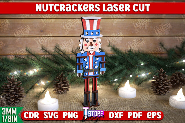 Nutcracker | Christmas Decorations | Gift Idea | Decorative Figurine | Table Statuette | CNC File SVG Fly Design 