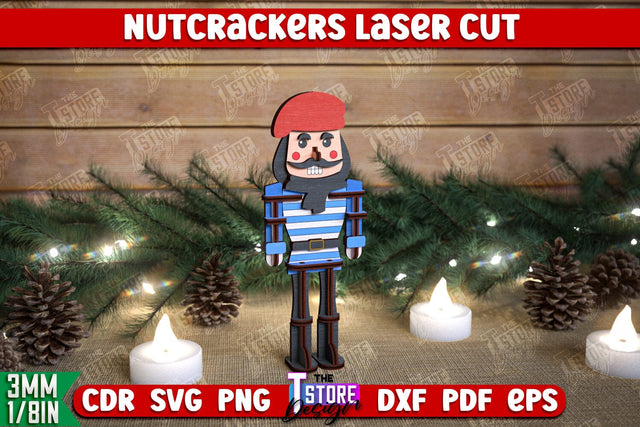 Nutcracker | Christmas Decorations | Gift Idea | Decorative Figurine | Table Statuette | CNC File SVG Fly Design 