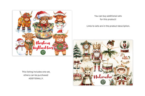 Nutcracker Clipart | Retro Christmas PNG Collection SVG GlamArtZhanna 