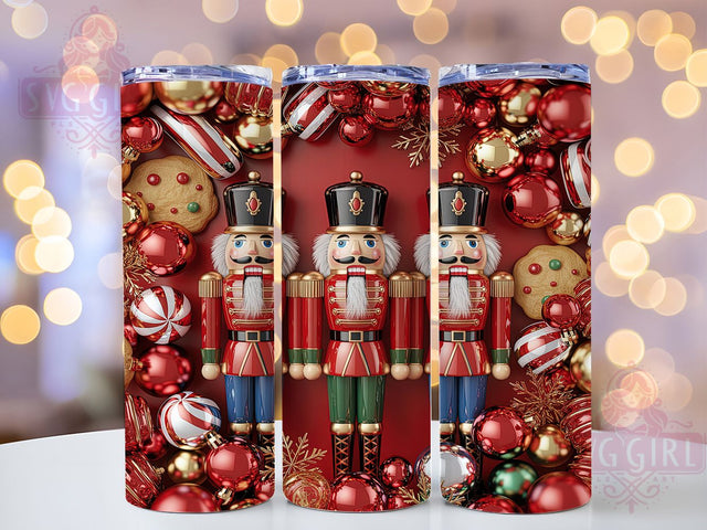 Nutcracker Gingerbread Christmas Tumbler, Holiday Gingerbread Wrap, Festive Lights Sublimation Design, 20oz Christmas Nutcracker Tumbler, Whimsical Holiday Mug, Cute Gingerbread Cup, Sparkly Christmas Light Sublimation SvggirlplusArt 