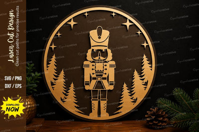 Nutcracker Ornament Laser Cut SVG Design SVG Regulrcrative 
