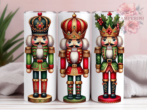 Nutcracker Tumbler, Christmas Gift, Sublimation Wrap, Holiday Drinkware, 20oz Tumbler, Xmas Decor, Nutcracker Theme Sublimation Li Zamperini 