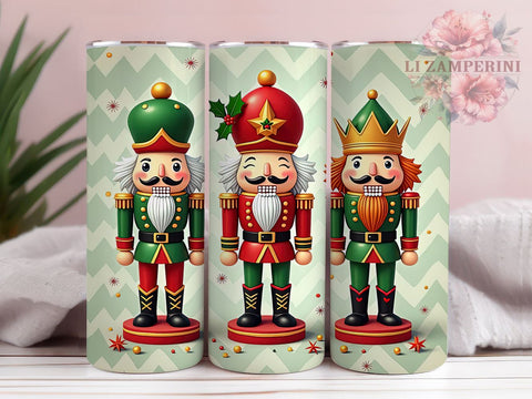 Nutcracker Tumbler, Christmas Gift, Sublimation Wrap, Holiday Drinkware, 20oz Tumbler, Xmas Decor, Nutcracker Theme Sublimation Li Zamperini 