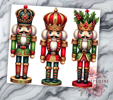 Nutcracker Tumbler, Christmas Gift, Sublimation Wrap, Holiday Drinkware, 20oz Tumbler, Xmas Decor, Nutcracker Theme Sublimation Li Zamperini 
