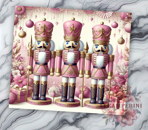 Nutcracker Tumbler, Pink Christmas Tumbler, Sublimation Design, Holiday Drinkware, 20oz Tumbler, Christmas Gift, Nutcracker Decor Sublimation Li Zamperini 