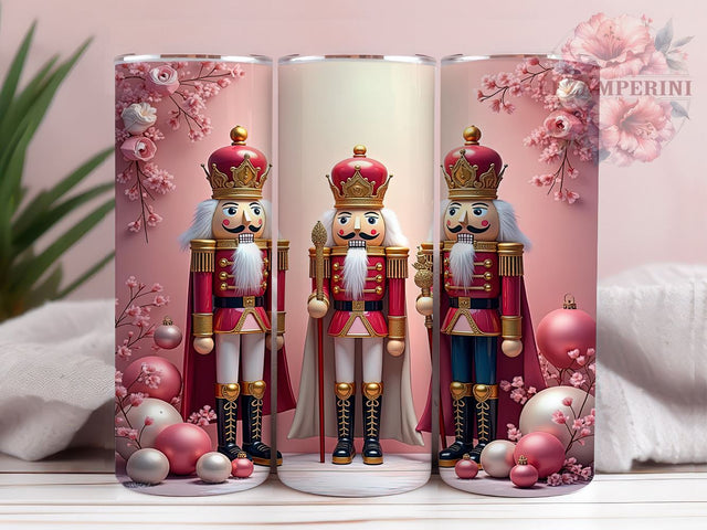 Nutcracker Tumbler, Pink Christmas Tumbler, Sublimation Design, Holiday Drinkware, 20oz Tumbler, Christmas Gift, Nutcracker Decor Sublimation Li Zamperini 