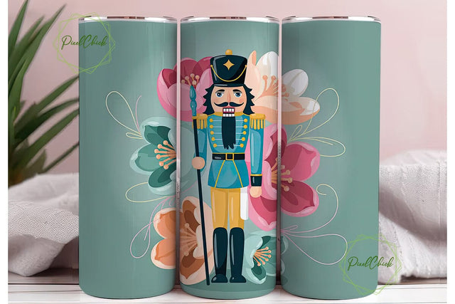 Nutcracker Tumbler Wrap PNG Sublimation PixelChick 