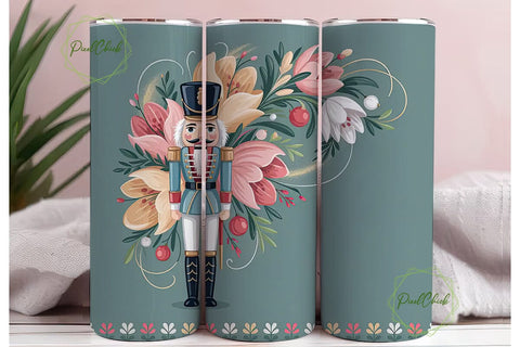 Nutcracker Tumbler Wrap PNG Sublimation PixelChick 