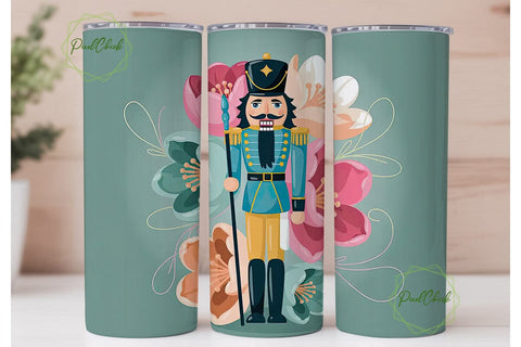Nutcracker Tumbler Wrap PNG Sublimation PixelChick 