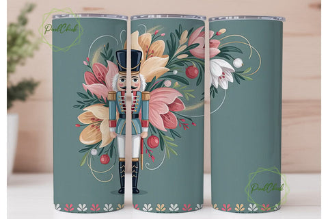 Nutcracker Tumbler Wrap PNG Sublimation PixelChick 