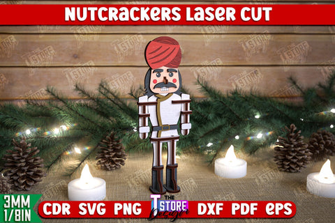 Nutcrackers Laser Cut Bundle | Christmas Decorations | Gift Idea | Decorative Figurine | Table Statuette | CNC Files SVG Fly Design 