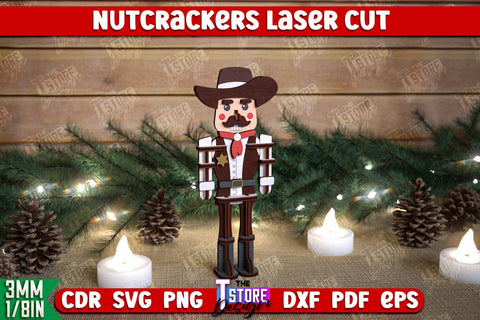 Nutcrackers Laser Cut Bundle | Christmas Decorations | Gift Idea | Decorative Figurine | Table Statuette | CNC Files SVG Fly Design 