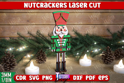 Nutcrackers Laser Cut Bundle | Christmas Decorations | Gift Idea | Decorative Figurine | Table Statuette | CNC Files SVG Fly Design 