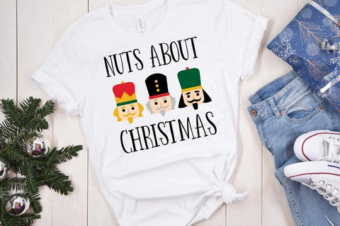 Nuts About Christmas SVG - Nutcracker Design Holiday T-Shirt Cut File SVG Silhouette School Blog Design Shop 