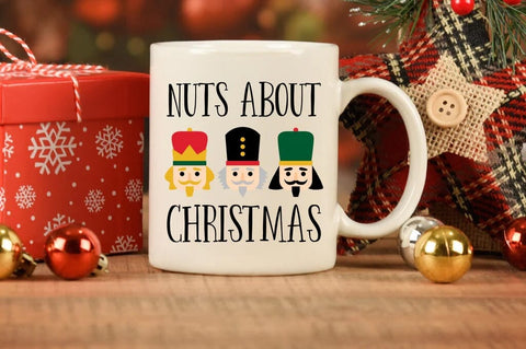 Nuts About Christmas SVG - Nutcracker Design Holiday T-Shirt Cut File SVG Silhouette School Blog Design Shop 