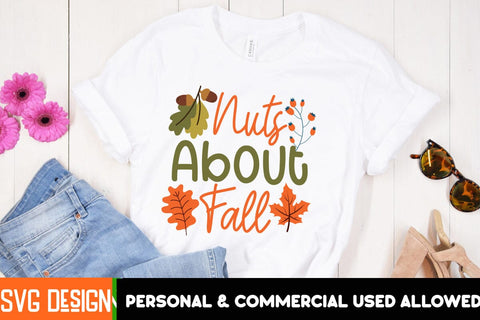 Nuts About Fall SVG Design,Thanksgiving SVG Quotes , Thanksgiving SVG Design , Fall SVG Design, Autumn SVG Cut File SVG BlackCatsMedia 
