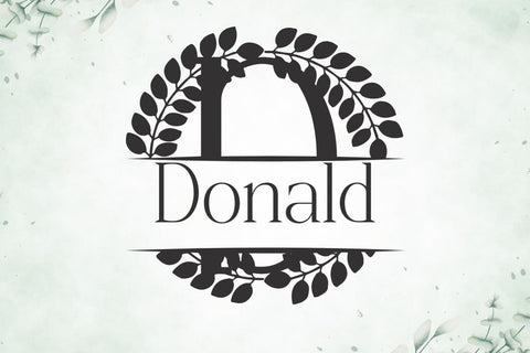 Nuvoria Split Monogram Font Font Dm Letter Studio 