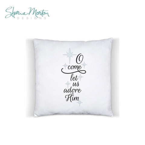O Come Let Us Adore Him Design Sublimation Sharia Morton Designs 