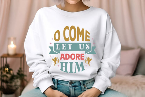 o come let us adore him SVG Angelina750 
