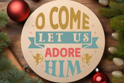 o come let us adore him SVG Angelina750 