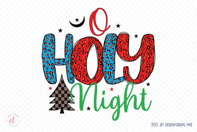 O Holy Night - Christmas Sublimation Design Sublimation CraftLabSVG 