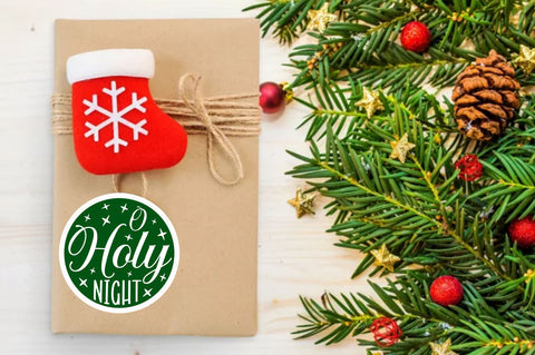 O holy night Sticker Design Sublimation Regulrcrative 