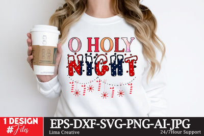 O Holy Night Sublimation PNG, Christmas Sublimation Design, Christmas SVG ,Christmas SVG Cut File,Christmas Clip Art ,Chriustmas T-shirt Design ,Christmas Sublimation Bundle Sublimation Insomnia Std 