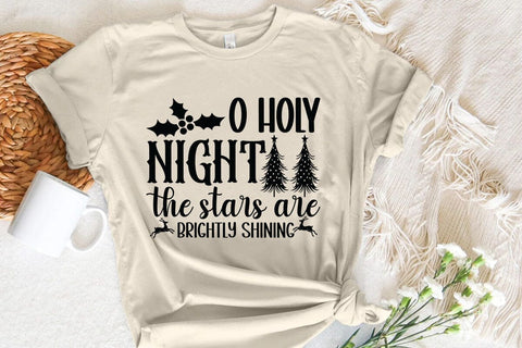 O holy night the stars are brightly shining SVG Angelina750 