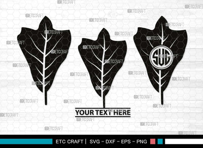 Oak Leaves Monogram, Oak Leaves Silhouette, Oak Leaves SVG, Leaf Svg, Foliage Svg, Autumn Svg, Fall Leaves Svg, SB00515 SVG ETC Craft 