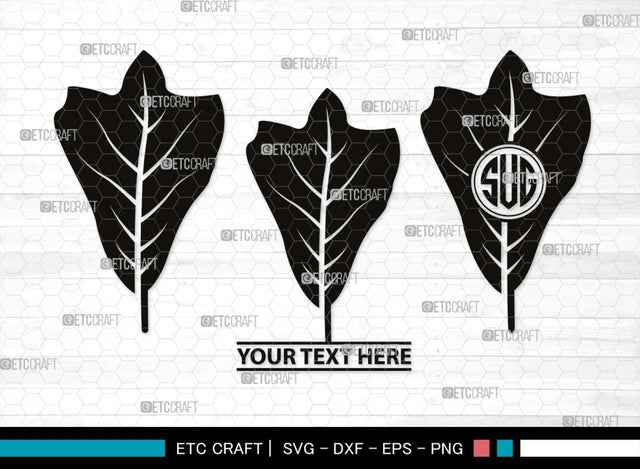 Oak Leaves Monogram, Oak Leaves Silhouette, Oak Leaves SVG, Leaf Svg, Foliage Svg, Autumn Svg, Fall Leaves Svg, SB00515 SVG ETC Craft 