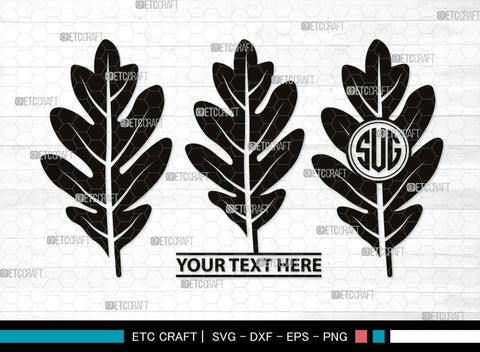 Oak Leaves Monogram, Oak Leaves Silhouette, Oak Leaves SVG, Leaf Svg, Foliage Svg, Autumn Svg, Fall Leaves Svg, SB00515 SVG ETC Craft 