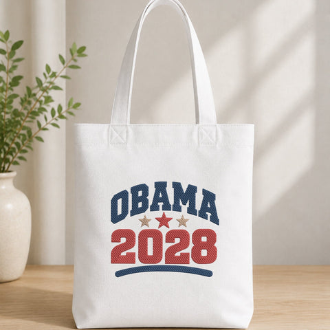 Obama 2028 Embroidery Design – Election Political Machine Embroidery File, Patriotic Stars Design Embroidery/Applique DESIGNS PatternFeed8 