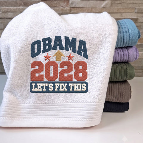 Obama 2028 Let’s Fix This Embroidery Design – Patriotic Political 2028 Machine Embroidery File Embroidery/Applique DESIGNS PatternFeed8 