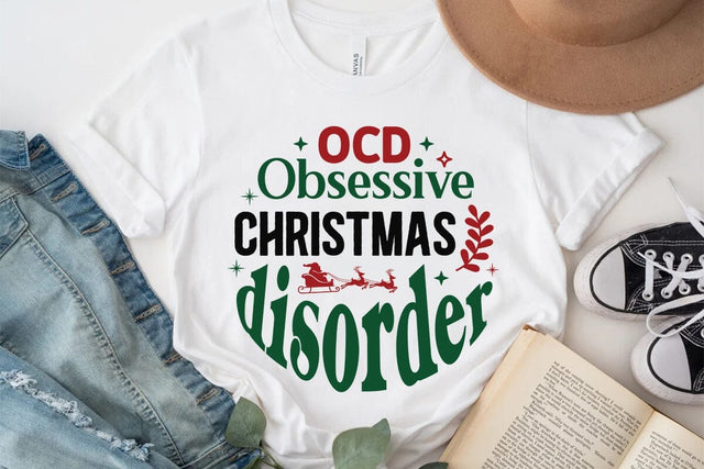 OCD Obsessive christmas disorder SVG Angelina750 