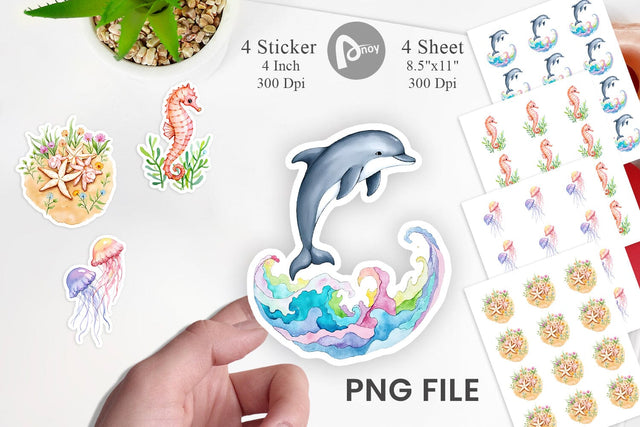 Ocean Dreams Sticker Sublimation artnoy 