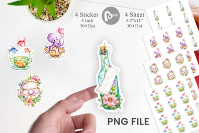 Ocean Dreams Sticker Sublimation artnoy 