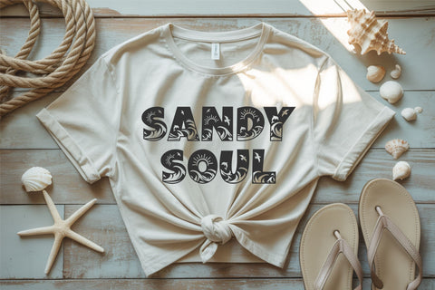 Ocean Hugs – Cute Sea Life Font with Waves & Dolphins Font TonisArtStudio 