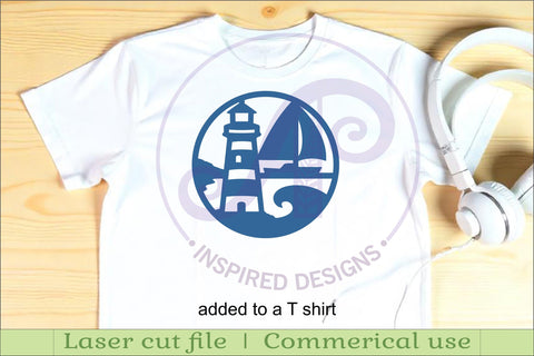 Ocean, nautical Coasters, laser cut out beach designs 2 SVG APInspireddesigns 