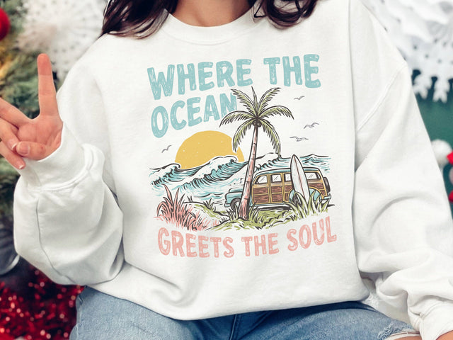 Ocean Soul Beach Van PNG SVG DesignDestine 