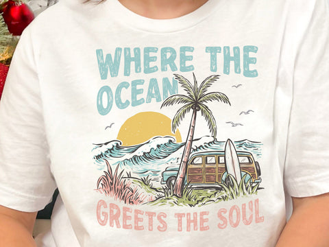 Ocean Soul Beach Van PNG SVG DesignDestine 