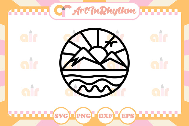 Ocean Wave Logo Svg SVG Artinrhythm shop 