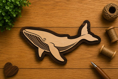 Ocean Whale Laser Cut Svg File Design SVG Regulrcrative 