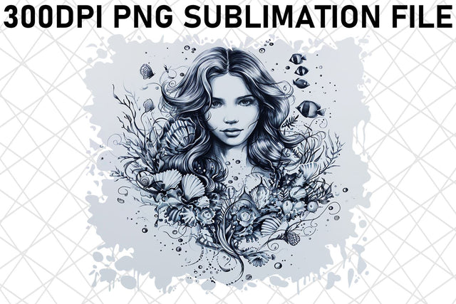 Oceanic Siren PNG Bundle Collection Sublimation afrosvg 