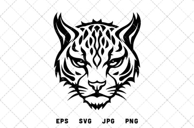 Ocelot Mascot Graphics - JPG, SVG, PNG, EPS - Digital Download with Commercial License for Cricut, Silhouette, Scan N Cut Crafting SVG Loveleen Kaur 