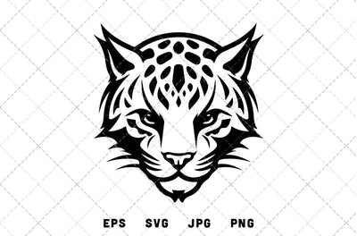 Ocelot Mascot Graphics - JPG, SVG, PNG, EPS - Digital Download with Commercial License for Cricut, Silhouette, Scan N Cut Crafting SVG Loveleen Kaur 